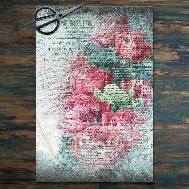 Papel De Seda Desconexión efímera de plumas de tulipanes rojos (Subido por el creador)