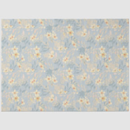 Papel De Seda Desconexión floral de Cute Blue Daisy