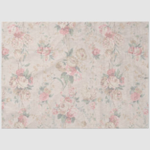 Papel De Seda Desconexión floral de peony de Rubor vintage