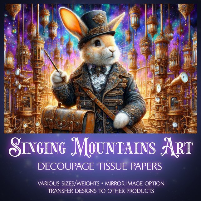 Papel De Seda Desconexión Mecánica de Steampunk de Fantasy Rabbi (Subido por el creador)