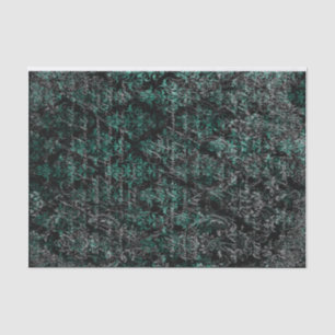Papel De Seda Desconexión negra y verde azulada