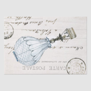 Papel De Seda Desconexión postal de globo aerostático