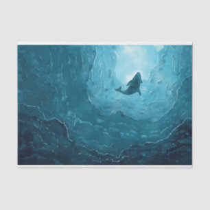 Papel De Seda Desconexión submarina de la ballena oceánica