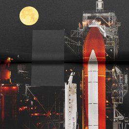 Papel De Seda Descubrimiento del transbordador espacial y Luna c