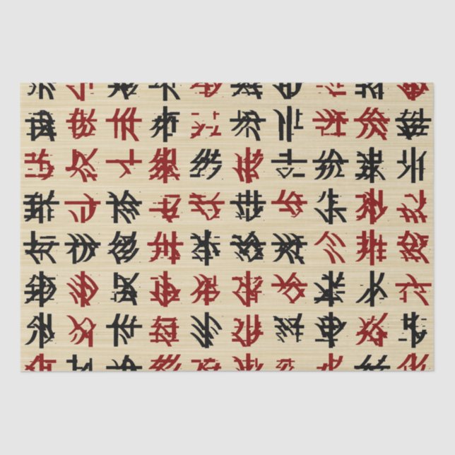 Papel De Seda Desear a alguien un nuevo chino feliz y exitoso (Anverso)