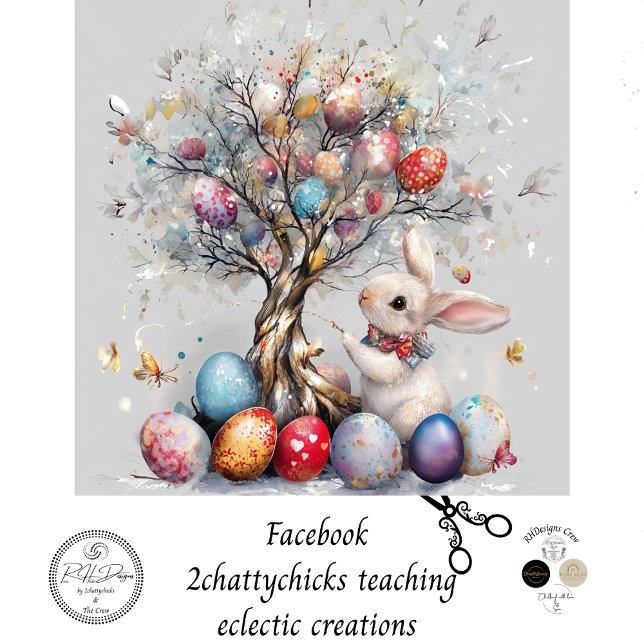 Papel De Seda Desenfundar el Whimsical Easter Bunny Eging Tree (Subido por el creador)