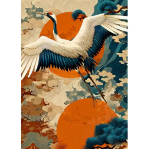 Papel De Seda Desenfundar gránulos de pino asiático con sol naci