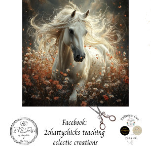 Papel De Seda Desenfundar majestuoso campo blanco de caballos de