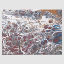 Papel De Seda Desenlace abstracto de color blanco del cobre rojo