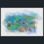 Papel De Seda ** Desenlace Ángel Floral Monet Lily Pond AR23<br><div class="desc">Arte Clásico Enérgicamente Mejorado: Grunge Floral Classic Famous Painting Artistic Unique Creative Modern and Romantic Decoupage Monet Lily Pond Floral Vintage con falsos antecedentes de color Grunge Resumen de estilo antiguo DIBUJO TISSUE PAPER. Hay un rico azul Verde azulado para despertar los sentidos. Un marco con Cherubs es apenas visible......</div>