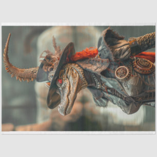 Papel De Seda Desenlace cautivador del lagarto de Steampunk Vivi