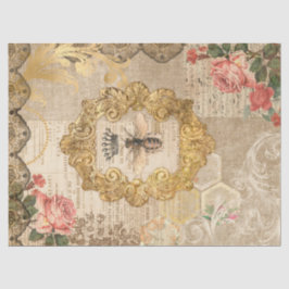 Papel De Seda Desenlace de abeja de vintage