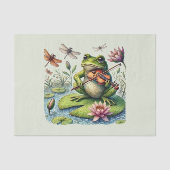 Papel De Seda Desenlace de amantes de la rana dulce (Anverso)