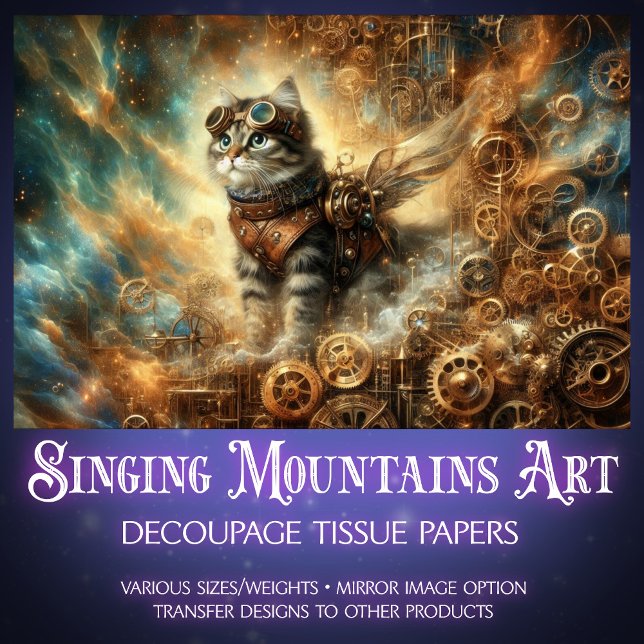 Papel De Seda Desenlace de aventura de gafas de vapor para gato  (Subido por el creador)