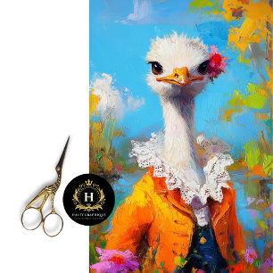 Papel De Seda Desenlace de avestruz de Día de la Madre ruso Nara