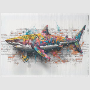 Papel De Seda Desenlace de ballenas de arte de graffiti