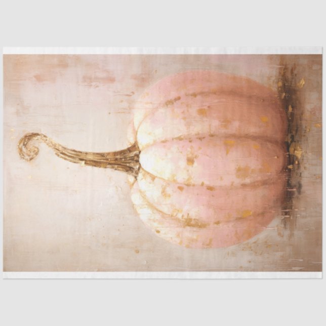 Papel De Seda Desenlace de calabaza rosa rosa de Moda rusa (Anverso)