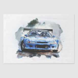 Papel De Seda Desenlace de coches de Carreras de Supercar