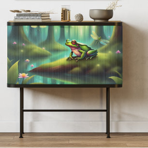 Papel De Seda Desenlace de cuento de hadas de rana iluminada por