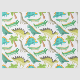 Papel De Seda Desenlace de dinosaurio Personalizado lindo