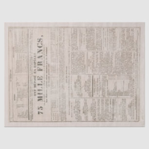 Papel De Seda Desenlace de edad avanzada de periódico francés