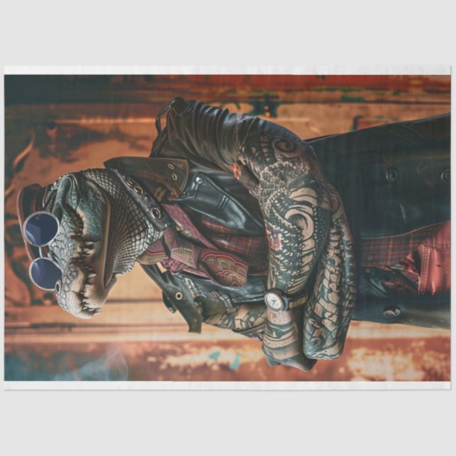 Papel De Seda Desenlace de Gator de Tattooed Boss Alligator (Anverso)