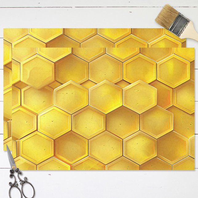 Papel De Seda Desenlace de Honeycomb dorado (Subido por el creador)