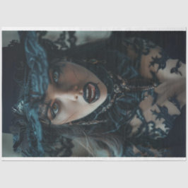 Papel De Seda Desenlace de la Dama del Vampiro Gótico Nocturne