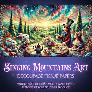 Papel De Seda Desenlace de la fantasía mágica del Fiesta del té