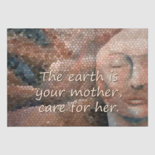 Papel De Seda Desenlace de la Madre Tierra Nativa Norteamericana