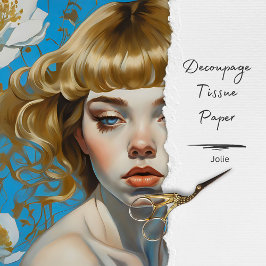 Papel De Seda Desenlace De La Mujer Floral Vintage