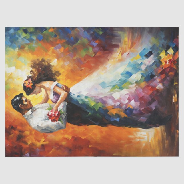 Papel De Seda Desenlace de la pareja de baile Kaleidoscope (Anverso)