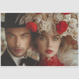 Papel De Seda Desenlace de la pareja Gatsby Soiree