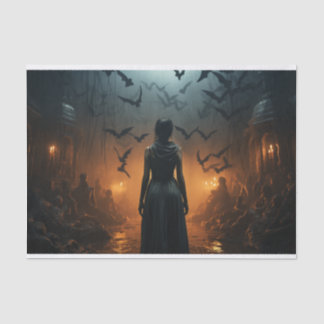 Papel De Seda Desenlace de la Pesadilla Gótica de Halloween