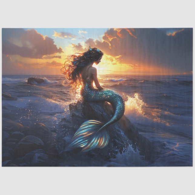 Papel De Seda Desenlace de la Sirena de Amanecer (Anverso)