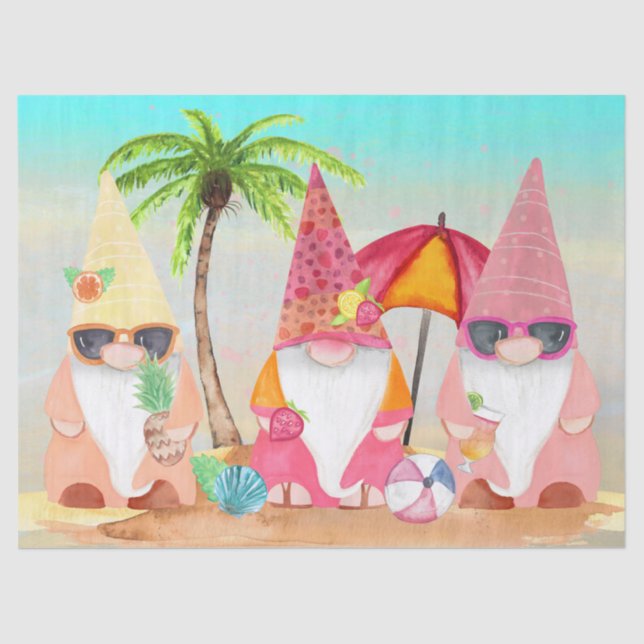 Papel De Seda Desenlace de los gnomos de playa (Anverso)