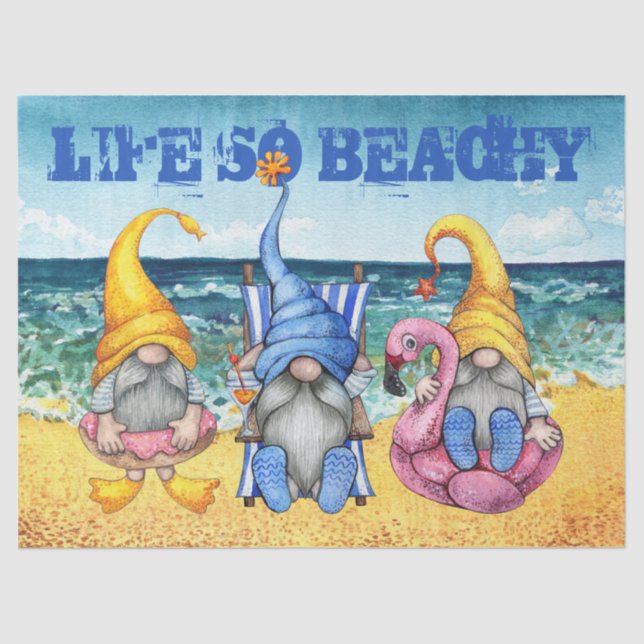 Papel De Seda Desenlace de los gnomos de playa (Anverso)