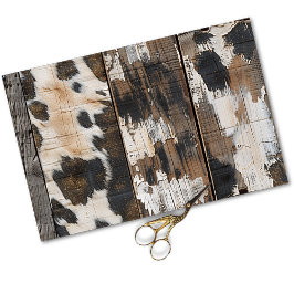 Papel De Seda Desenlace de madera rústico rústico-occidental de 