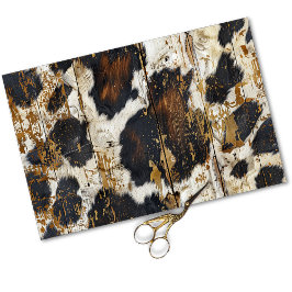 Papel De Seda Desenlace de madera rústico rústico-occidental de 