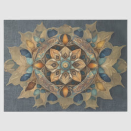 Papel De Seda Desenlace de Mandala en color sutil