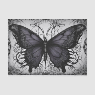 Papel De Seda Desenlace de mariposa gótica oscura
