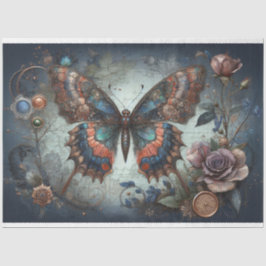 Papel De Seda Desenlace de mariposa gótica victoriana Steampunk