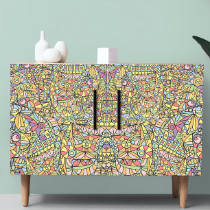 Papel De Seda Desenlace de mosaico geométrico moderno