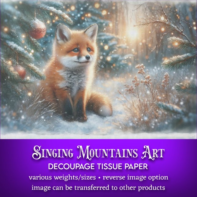 Papel De Seda Desenlace de naves Fox para bebé de Woodland Winte (Subido por el creador)