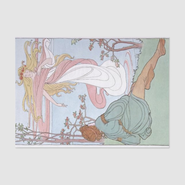 Papel De Seda Desenlace de pareja de hombres de mujeres de Art N (Anverso)