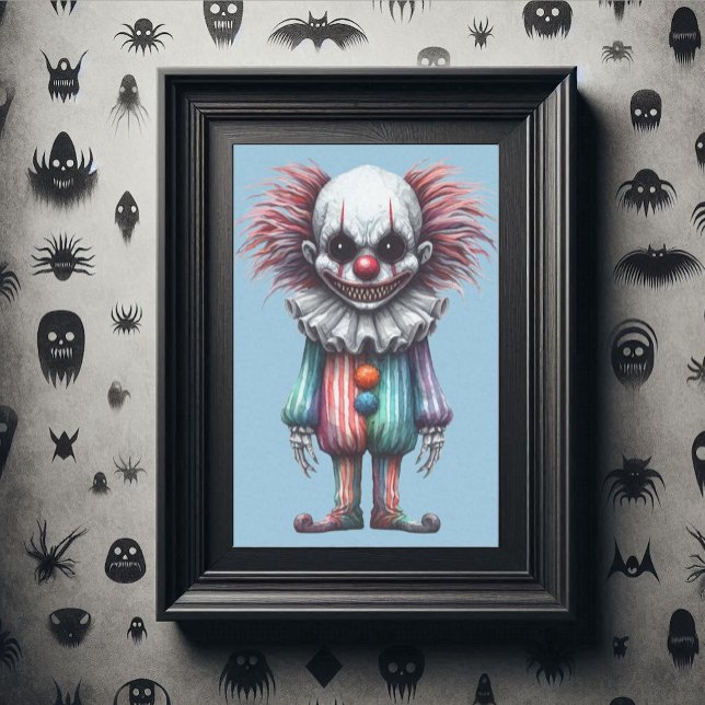 Papel De Seda Desenlace de Payaso Psycho (Inexpensive decoration idea:  after decoupage, spray with age-it spray for an old weathered look.)