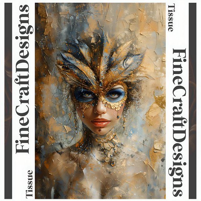 Papel De Seda Desenlace de pintura de aceite de mujer disfrazada (Subido por el creador)