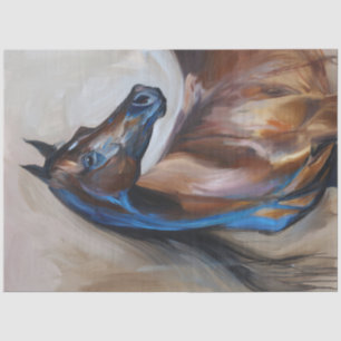 Papel De Seda Desenlace de pintura de caballos de Arabia