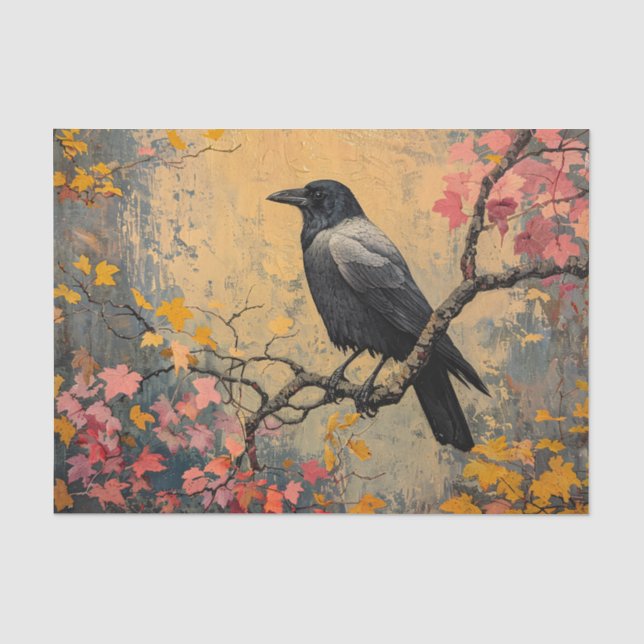 Papel De Seda Desenlace de pintura de follaje de otoño de los Es (Anverso)