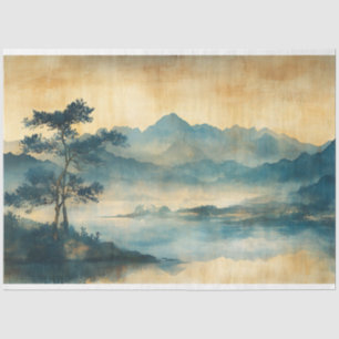 Papel De Seda Desenlace de pintura de paisajes chinos